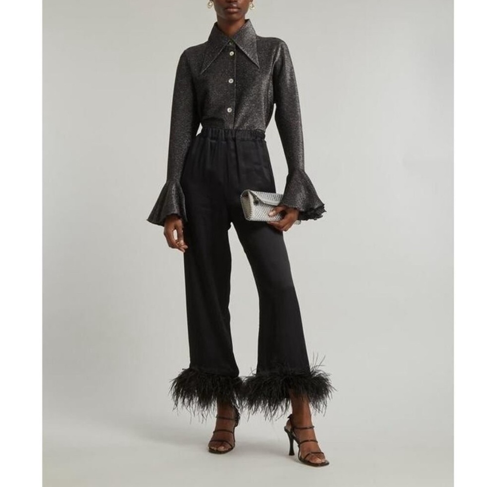 NEW Sleeper Revolve Boudoir Feather Pants